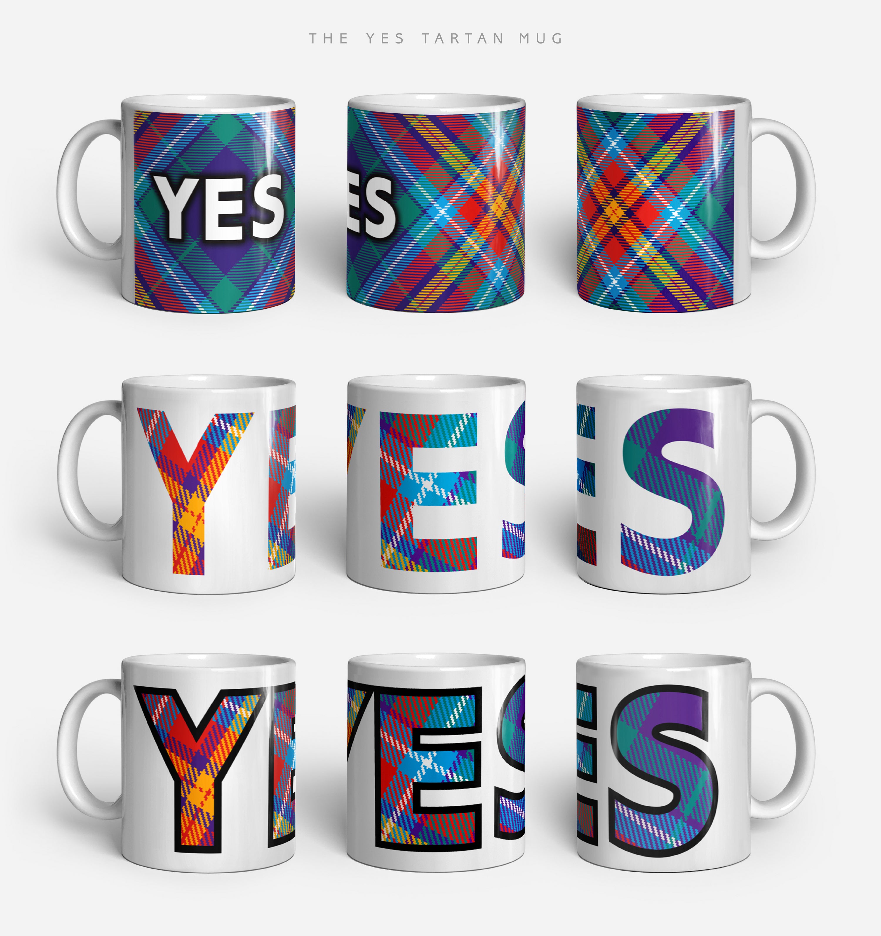 YES Tartan Mugs