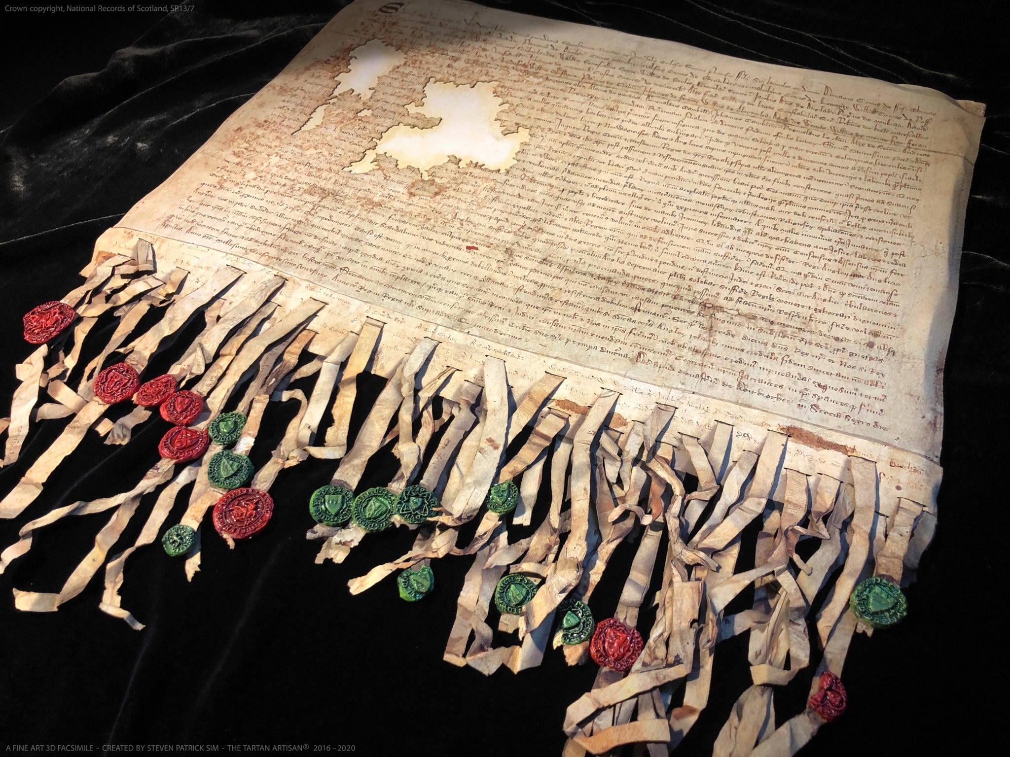 The Declaration of Arbroath Fine-Art 3D Facsimile — 7th Centennial Edition