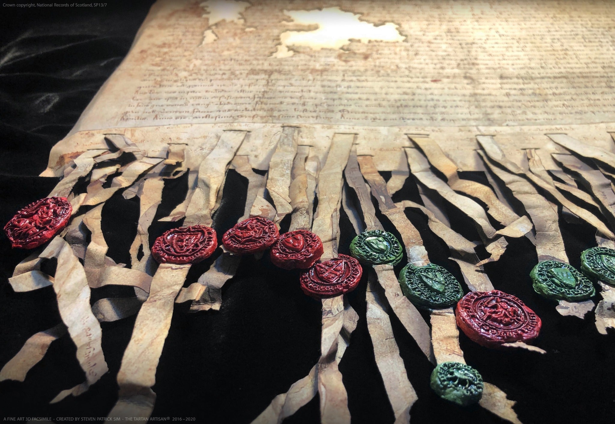 The Declaration of Arbroath Fine-Art 3D Facsimile — 7th Centennial Edition