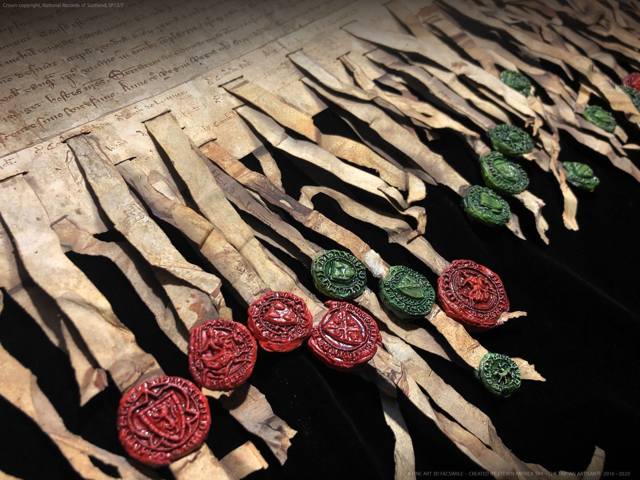 The Declaration of Arbroath Fine-Art 3D Facsimile — 7th Centennial Edition