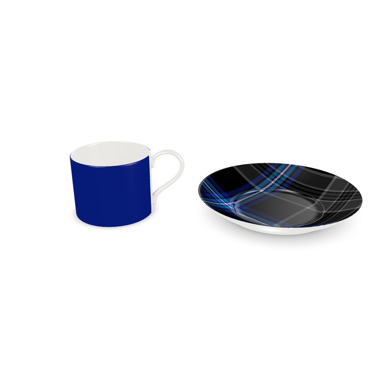 Earthrise Espresso Blue Cup & Saucer