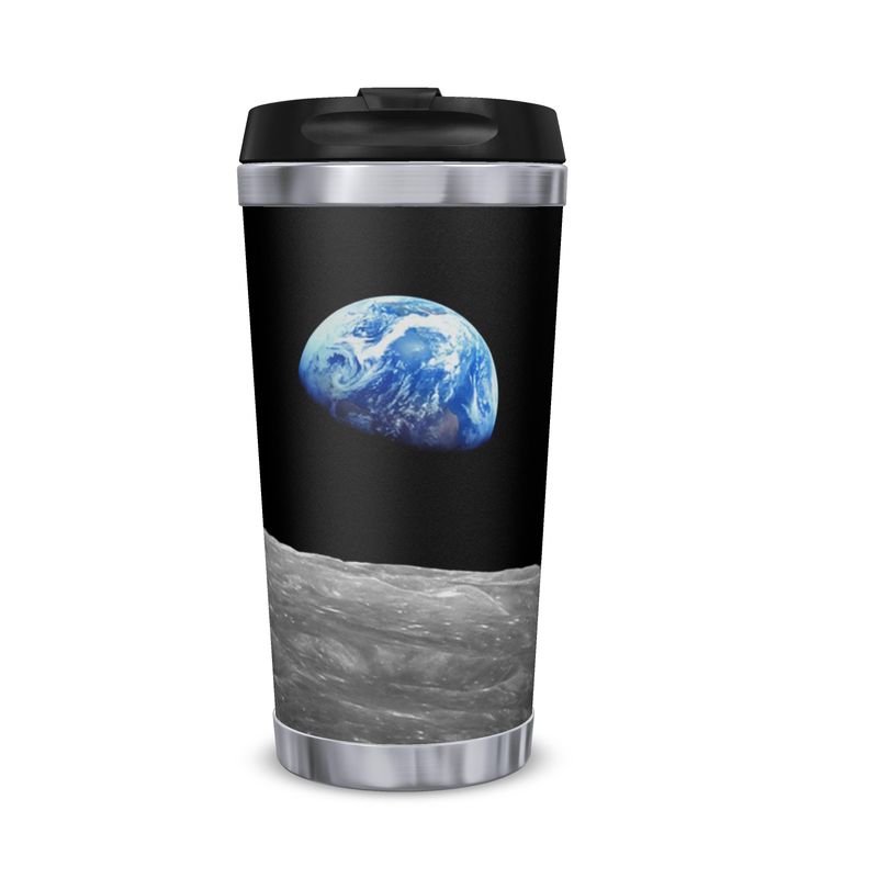 Earthrise 2.0 - Travel Flask - with iconic photo