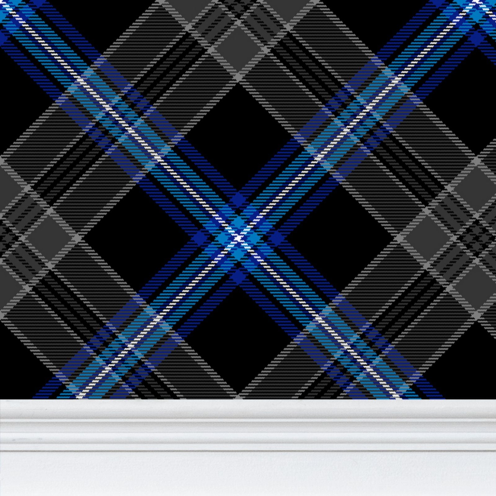 Earthrise Tartan Wallpaper - Diagonal