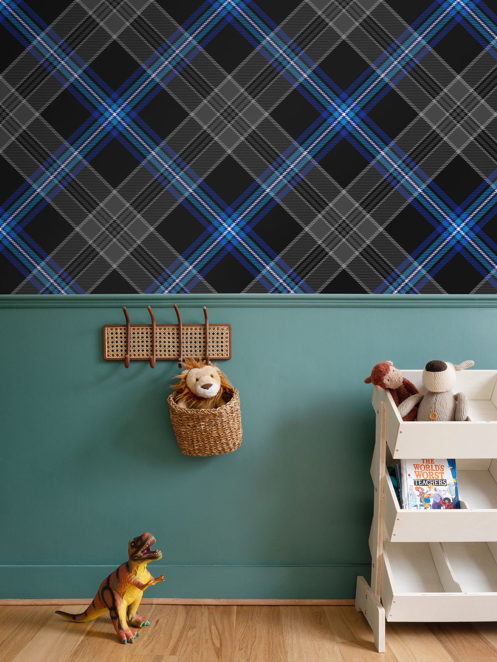 Earthrise Tartan Wallpaper - Diagonal