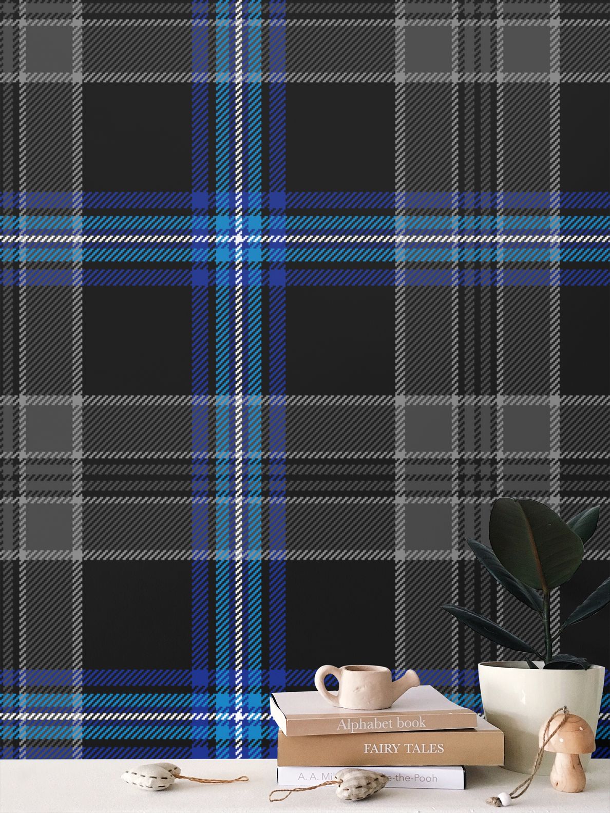 Earthrise Tartan Wallpaper - Square
