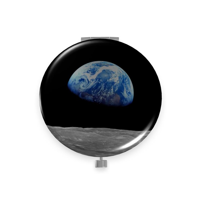 Earthrise Iconic Photo - Metal Compact Mirror