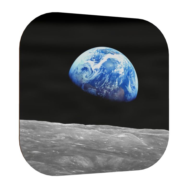 Earthrise Iconic Photo - Coasters
