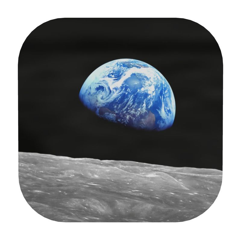 Earthrise Iconic Photo - Coasters