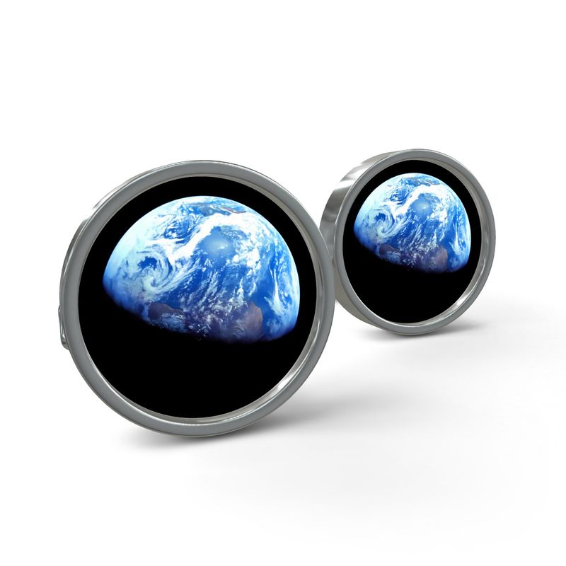 Earthrise Iconic Photo - Cufflinks