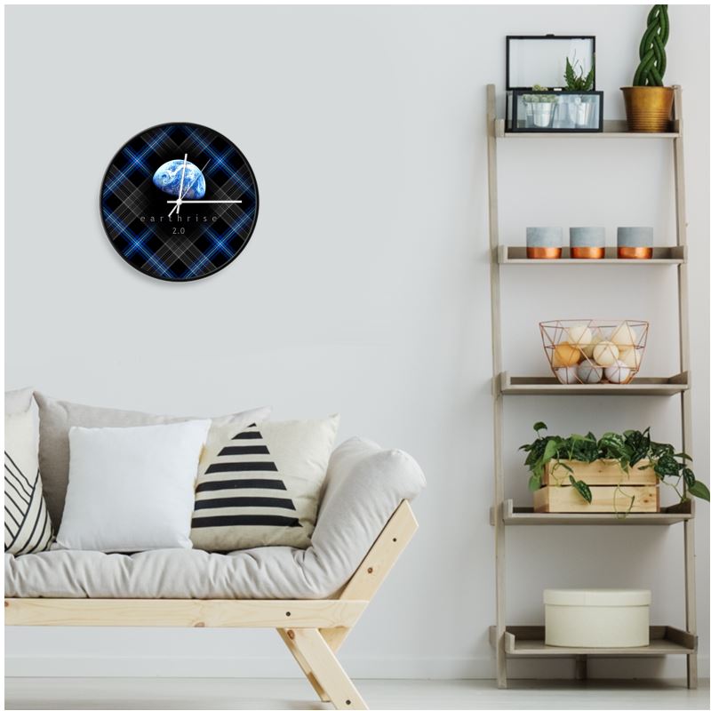 Earthrise 2.0 - Wall Clock - "Go For Launch!"
