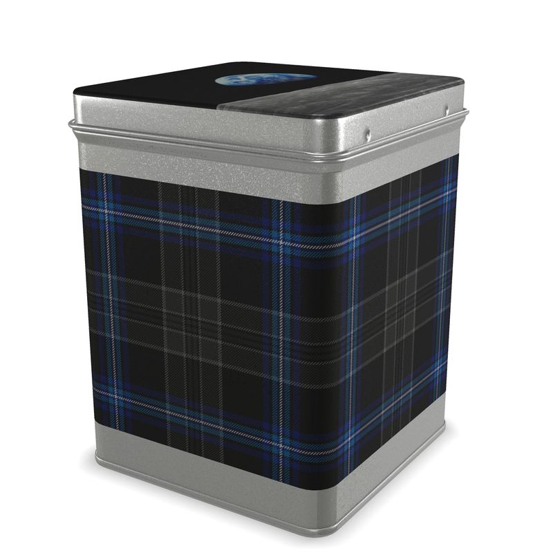Earthrise 2.0 - Metal Tea Caddy with Tartan