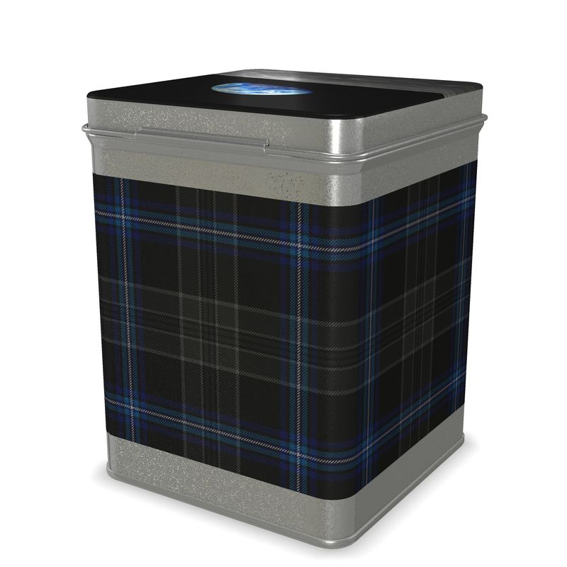 Earthrise 2.0 - Metal Tea Caddy with Tartan