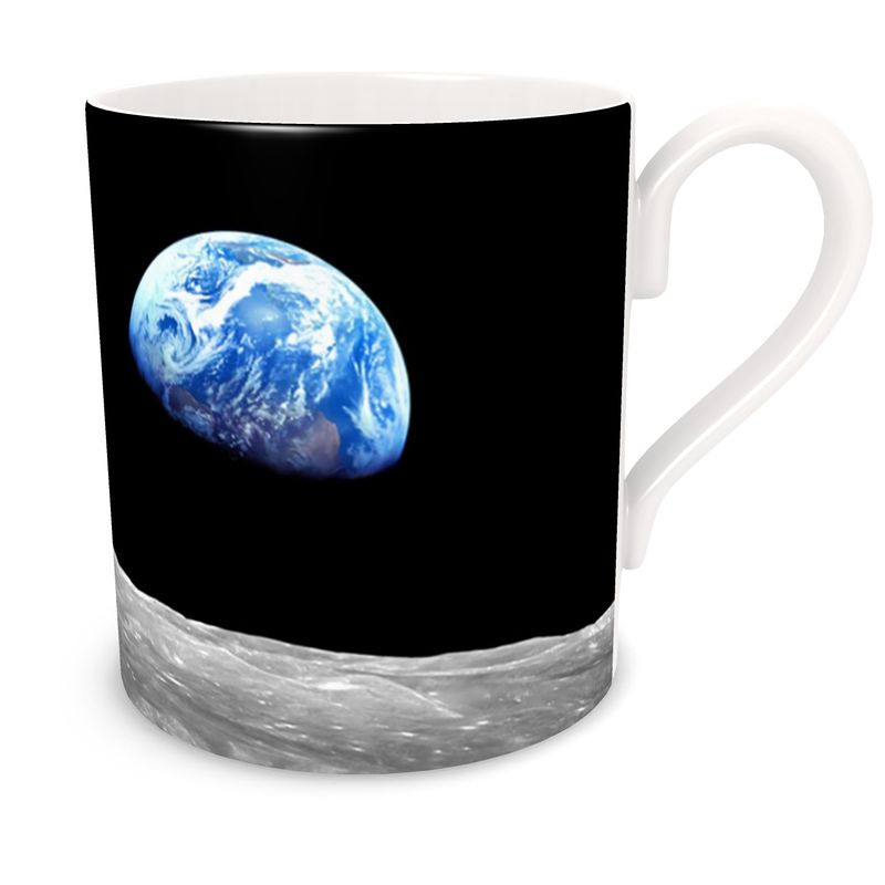 Earthrise 2.0 - Fine Bone China Mug - With iconic photo