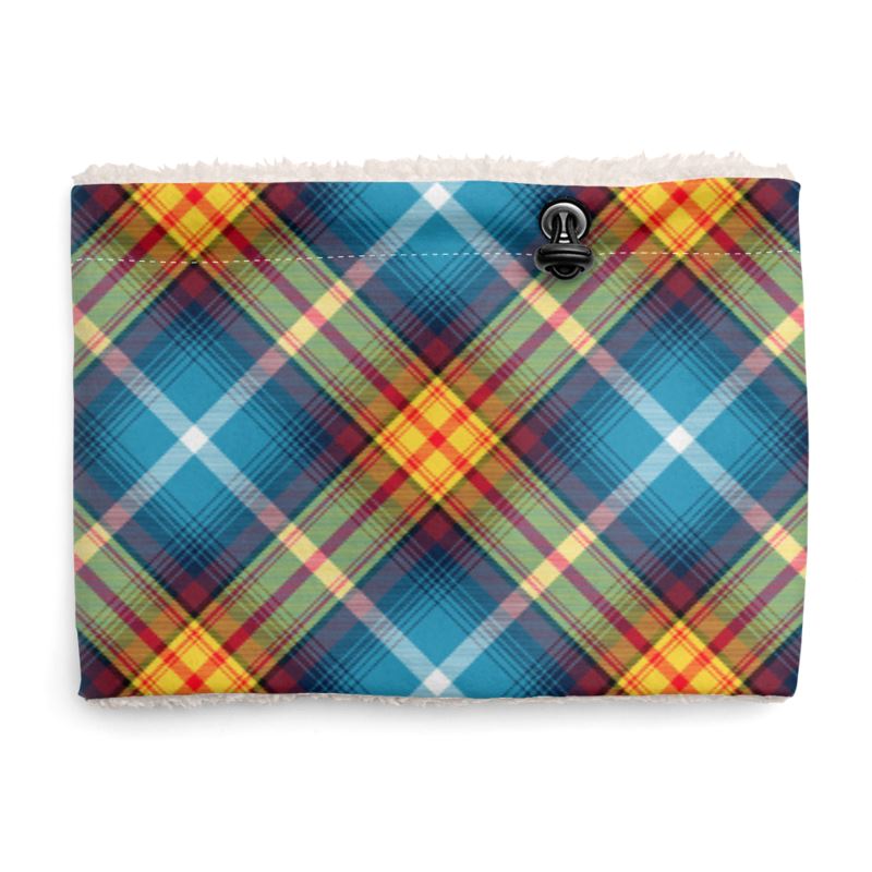 DECLARATION TARTAN SNOOD - White