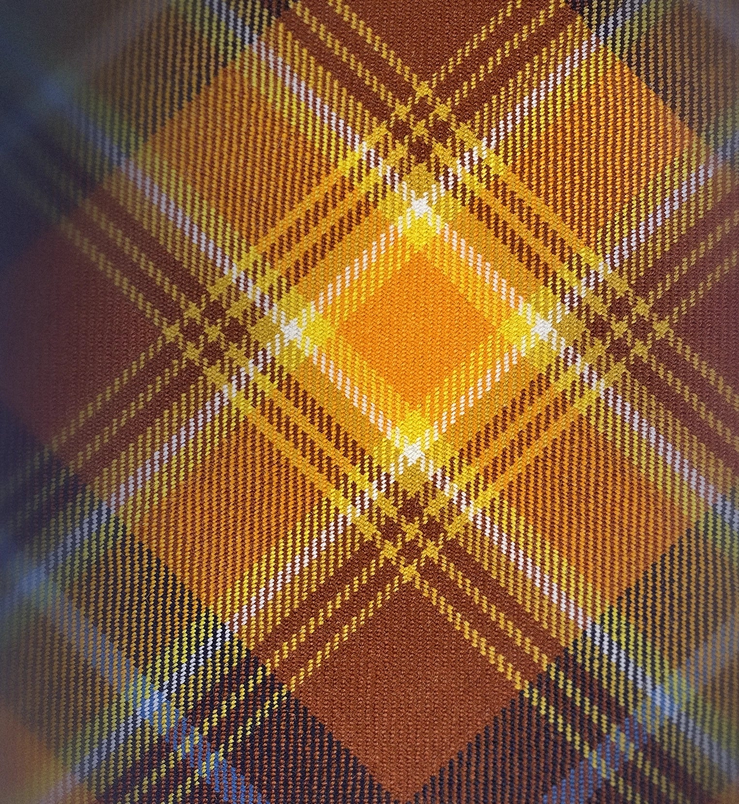 Full view of angel pivot scene with Angels’ Share tartan.