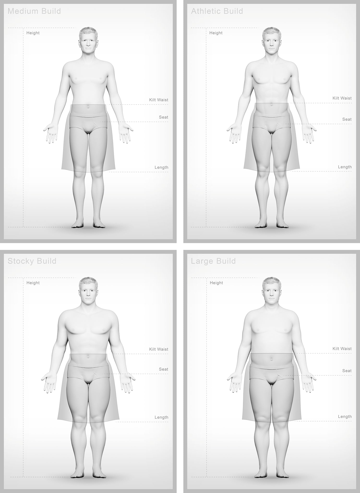 A measuring guide image showing a human figure diagram, introducing sizing and fitting reference.