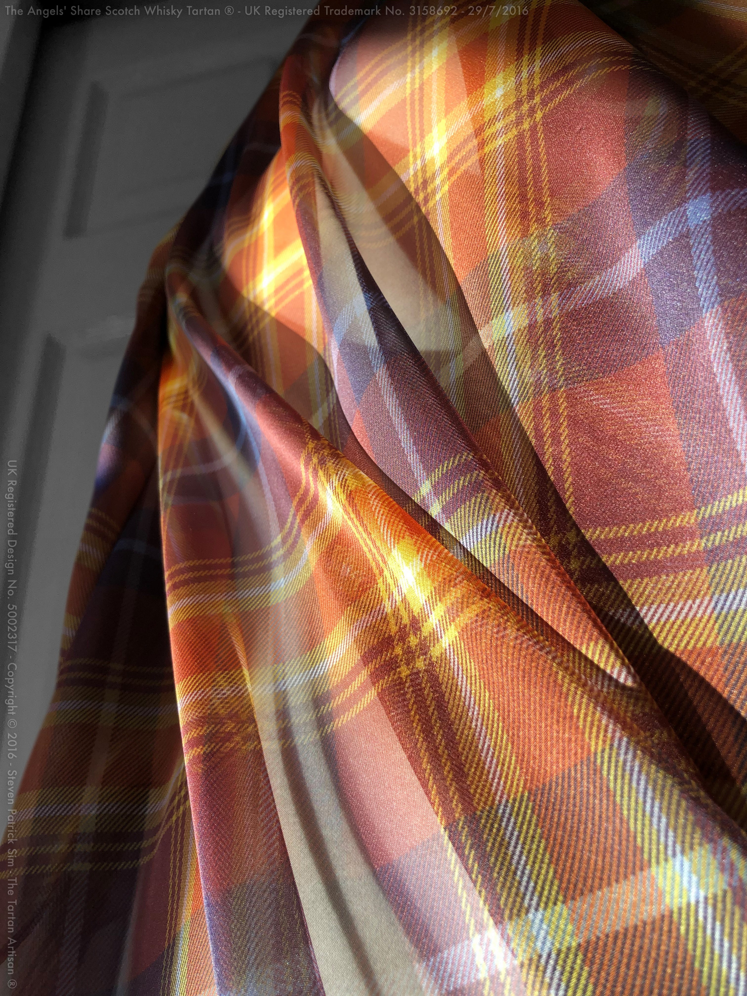 The Angels' Share Scotch Whisky Tartan® Paris Chiffon Scarf for ladies