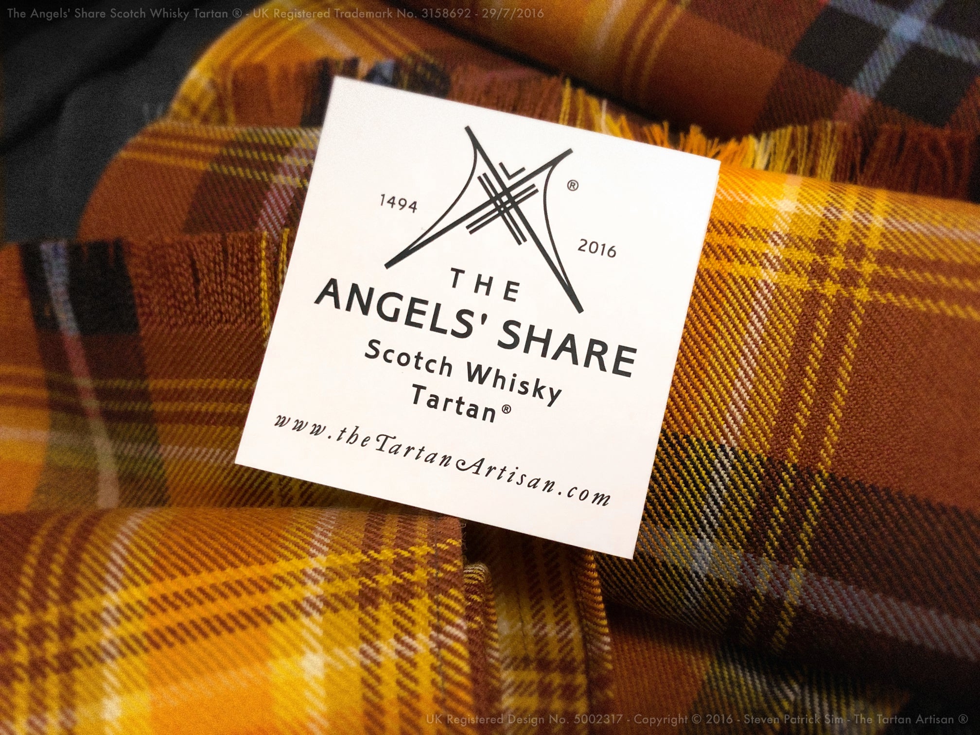 The Angels' Share Scotch Whisky Tartan® - Worsted Wool Scarf