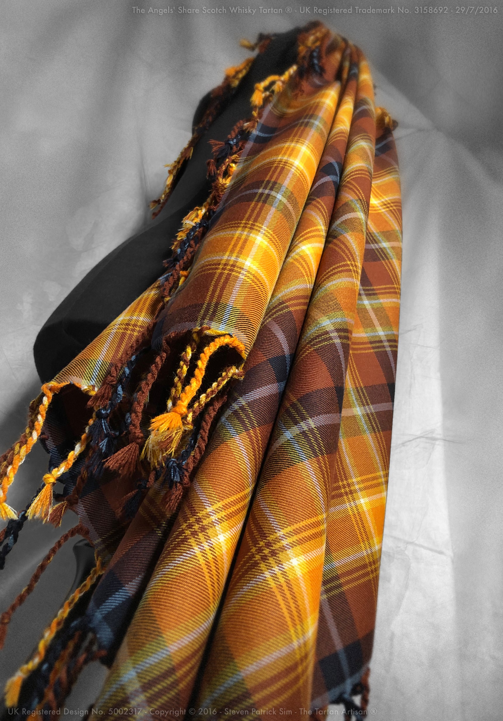 The Angels' Share ~ Medium Weight Purled & Knotted Plaid