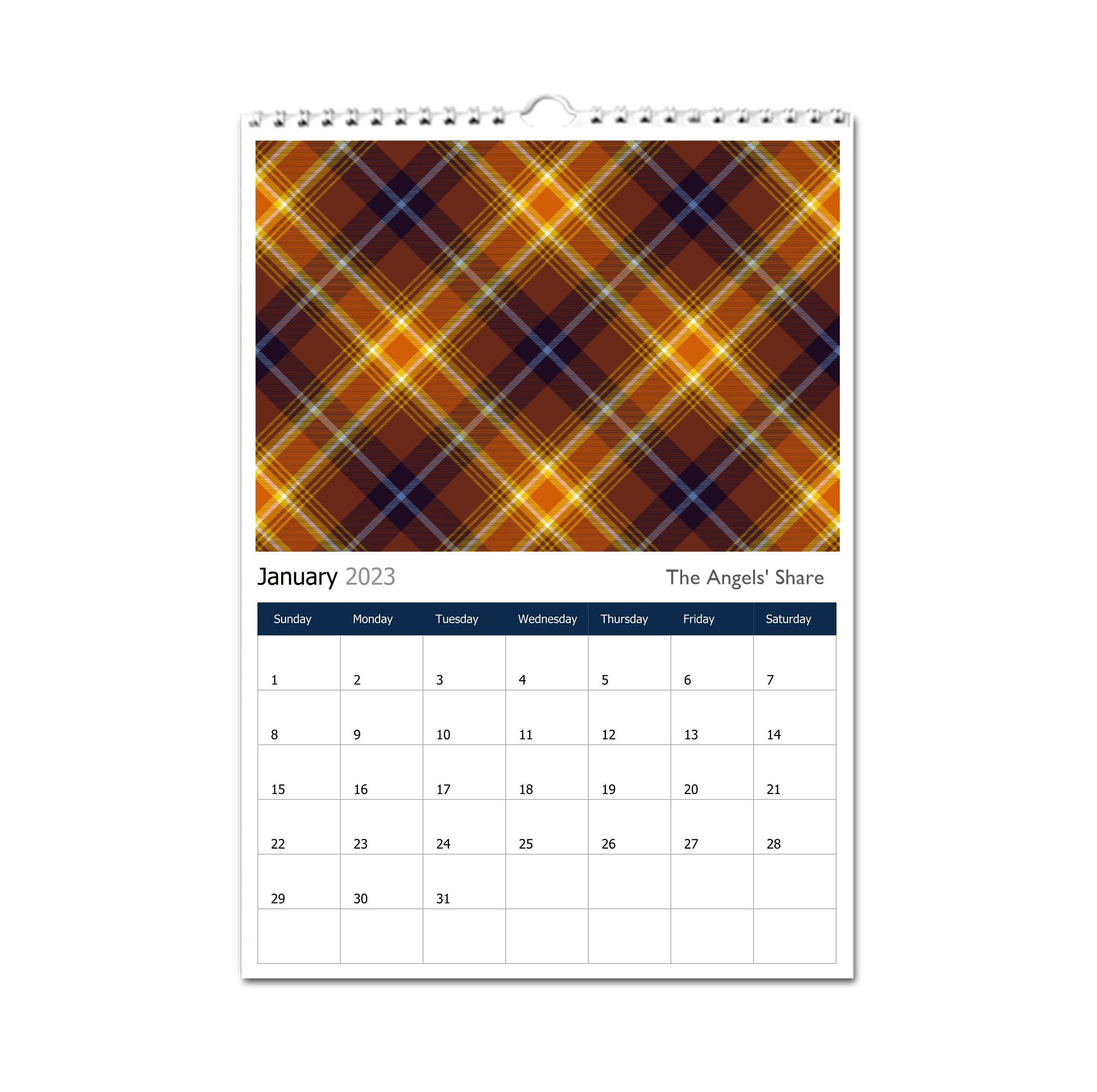 The Tartan Artisan perpetual CALENDAR - The Angels' Share Edition