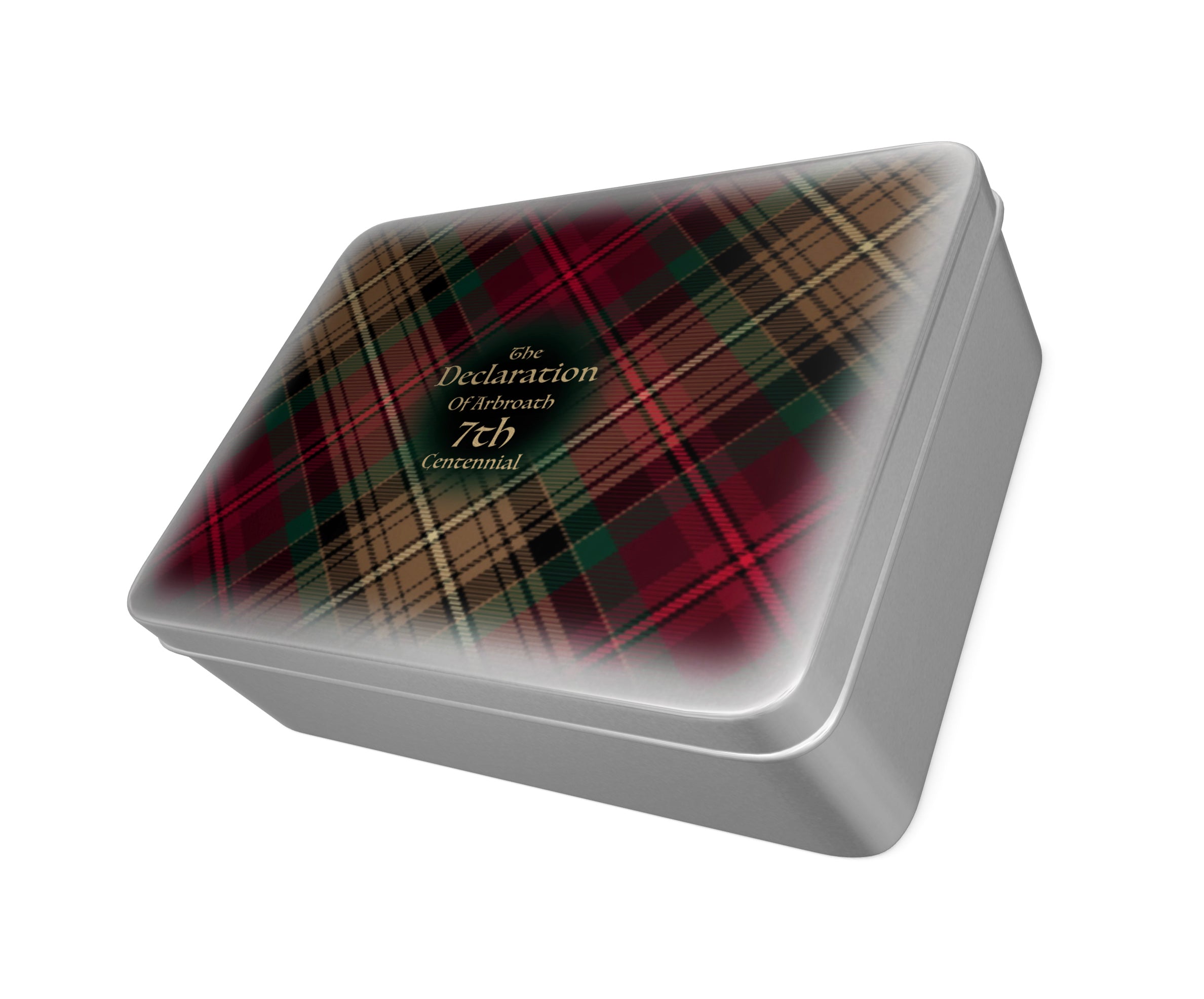 7th Centennial Tartan Tequila Shot Glasses - supplied in a presentation tin - printed