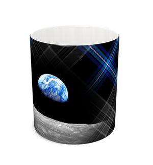 Earthrise Tartan 2.0 - Fine Bone China Mug - With Sett & Photo - 4
