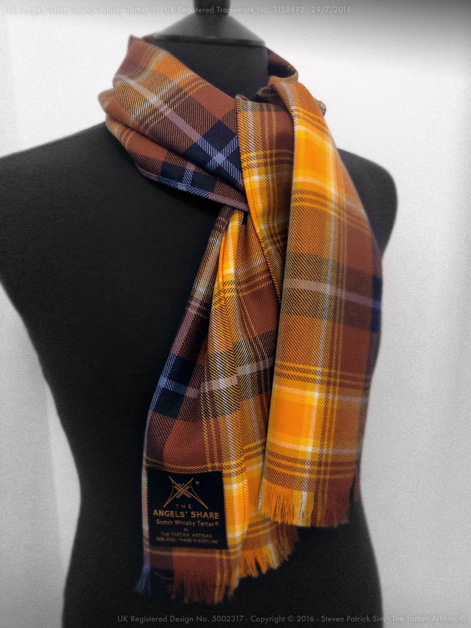 The Angels' Share Scotch Whisky Tartan® - Worsted Wool Scarf