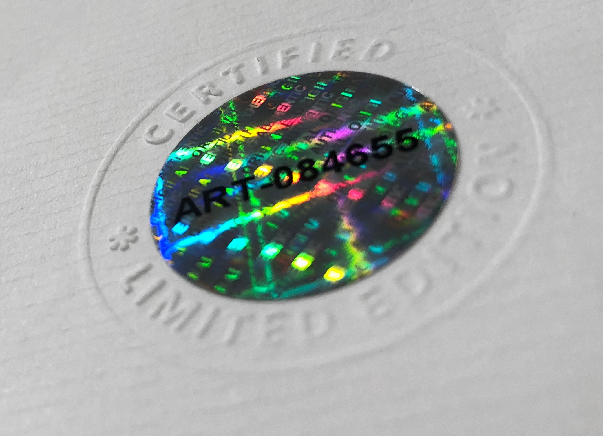 Declaration of Arbroath Gold Print Holographic numbered certificate - Steven Patrick Sim Tartan Artisan - Pearl Edition