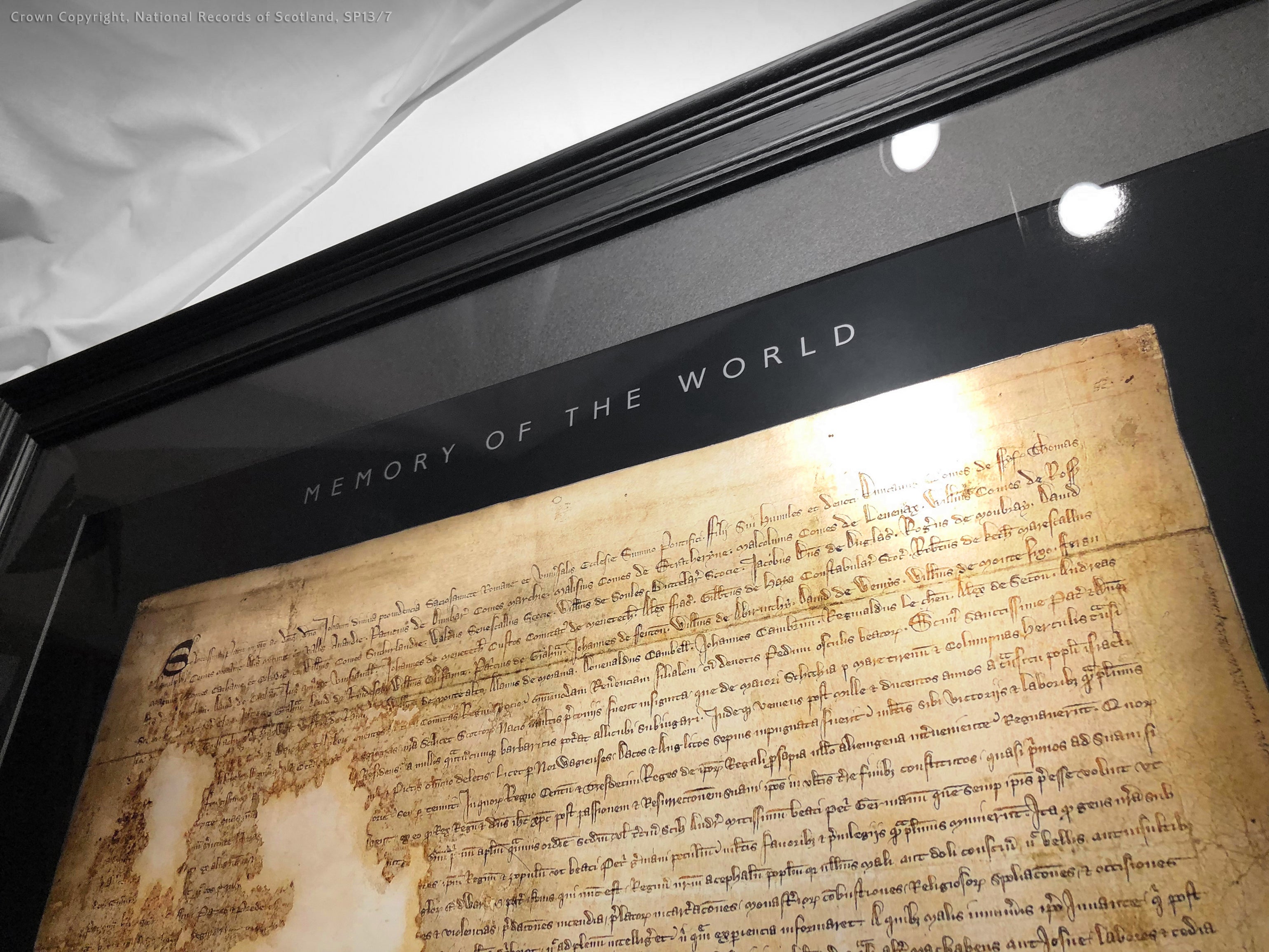 The Declaration of Arbroath Gold Metallic Print Editions - Black Onyx - Only 700 copies