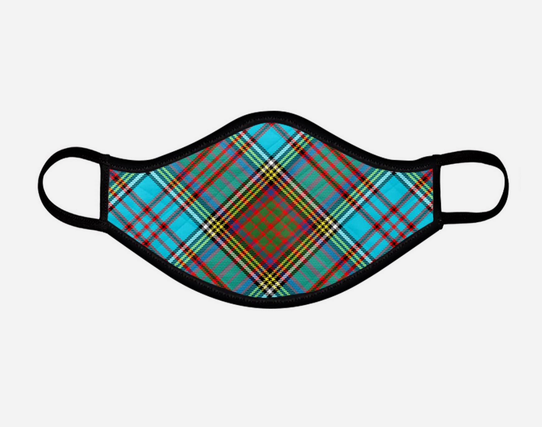 Anderson Ancient Tartan Custom Facemask - Medium - by Steven Patrick Sim - the Tartan Artisan - Scotland Arbroath Angus