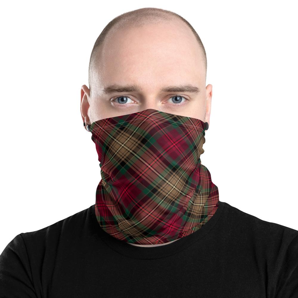Declaration of Arbroath 7th Centennial Anniversary Tartan Neck Gaiter Small Sett Pattern Unisex