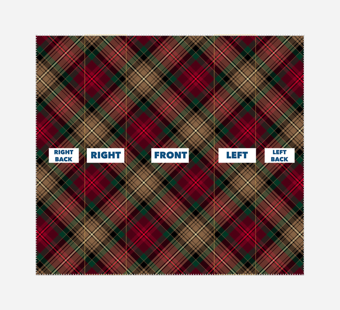 Declaration of Arbroath 7th Centennial Anniversary Tartan Neck Gaiter Small Sett Pattern