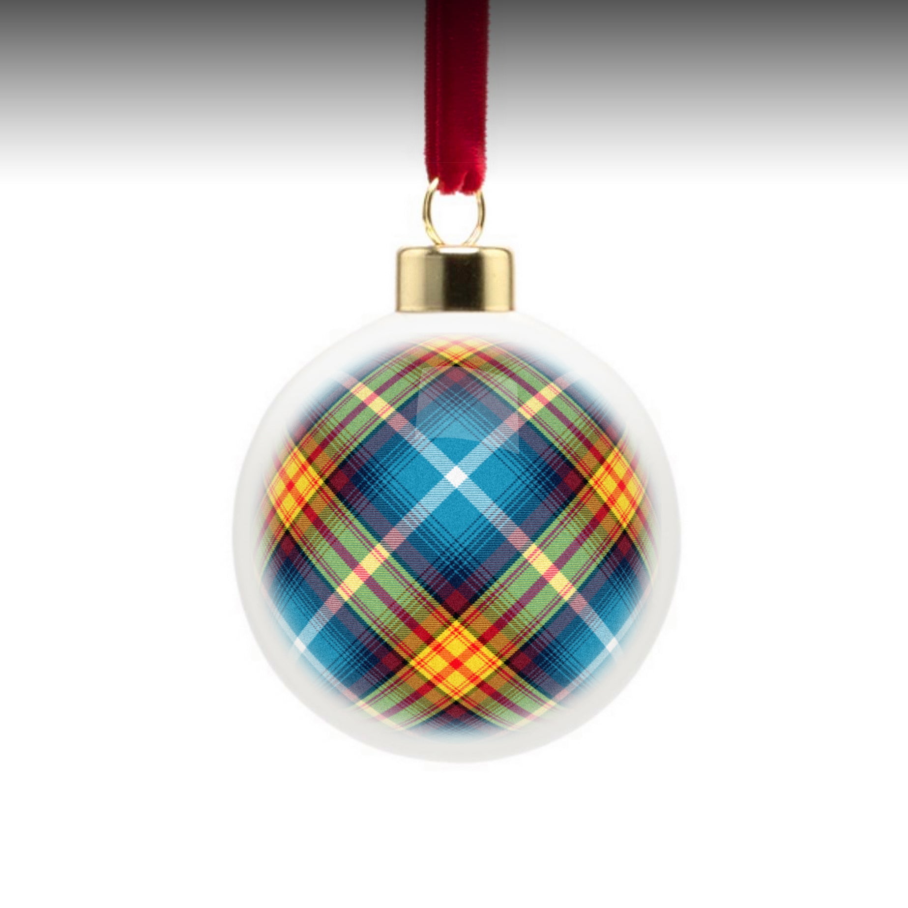 Declaration Tartan Christmas Bauble Zoom 2