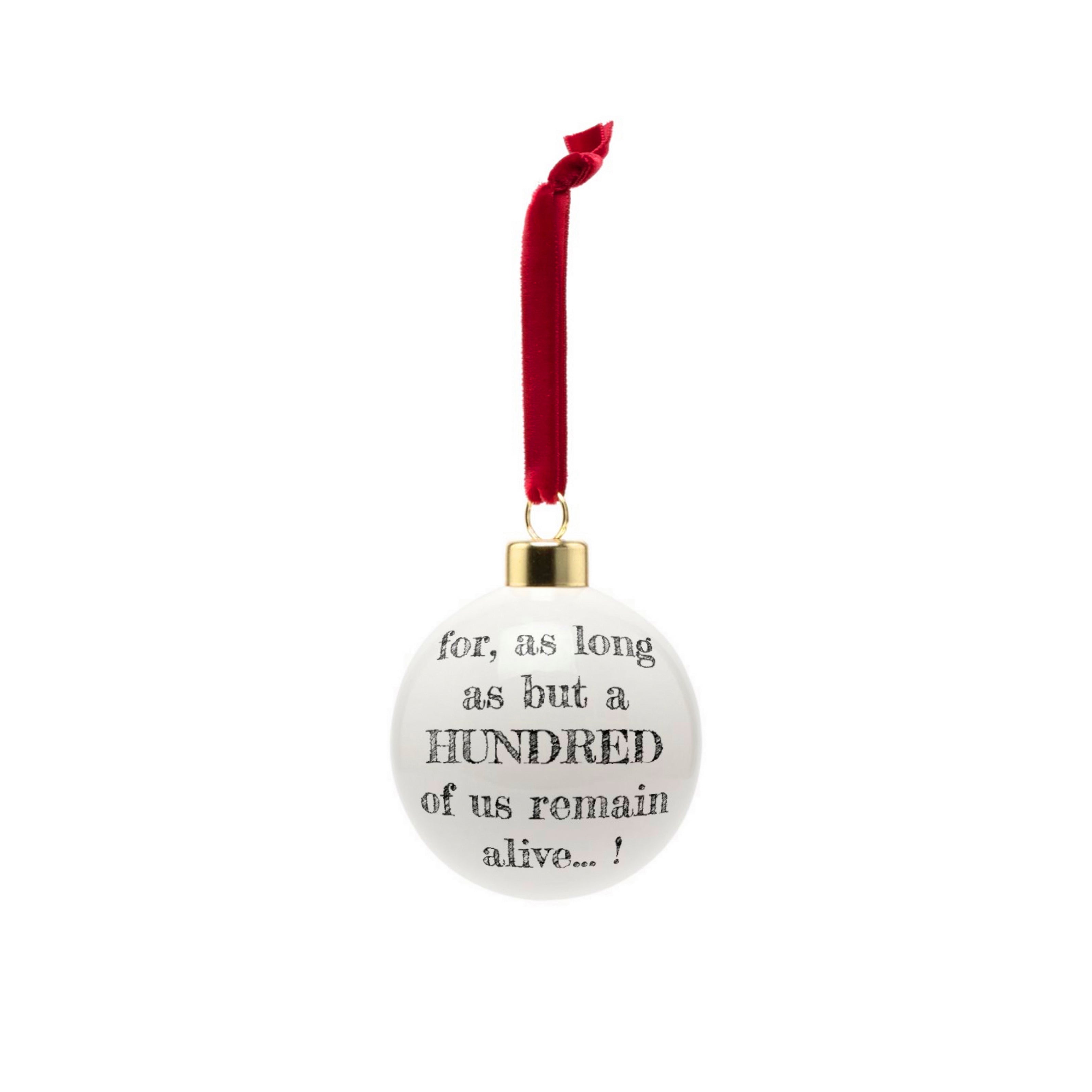 Declaration Tartan Christmas Bauble reverse