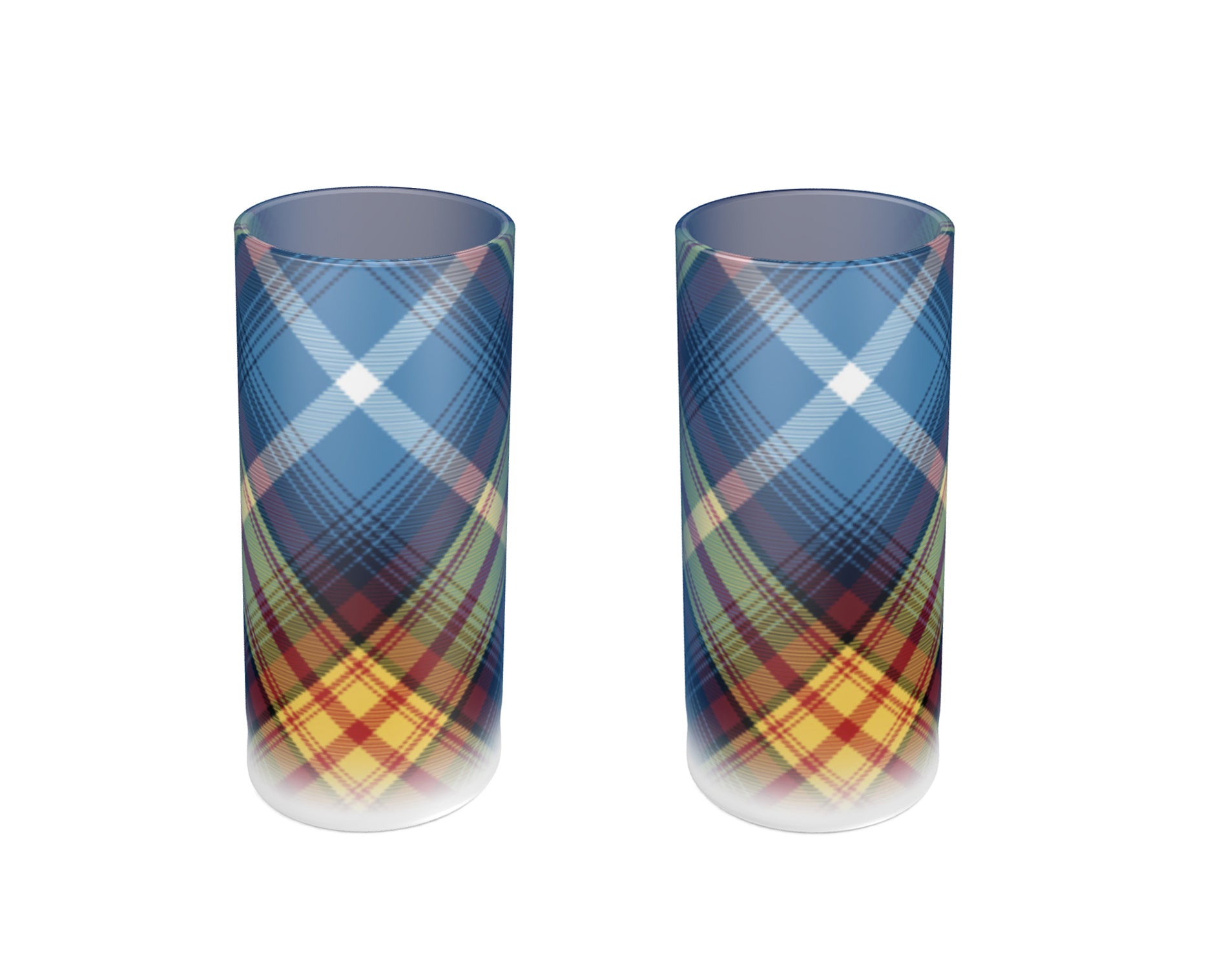 Scotland Forever - Declaration Tartan - Tequila Shot Glasses Set of 2