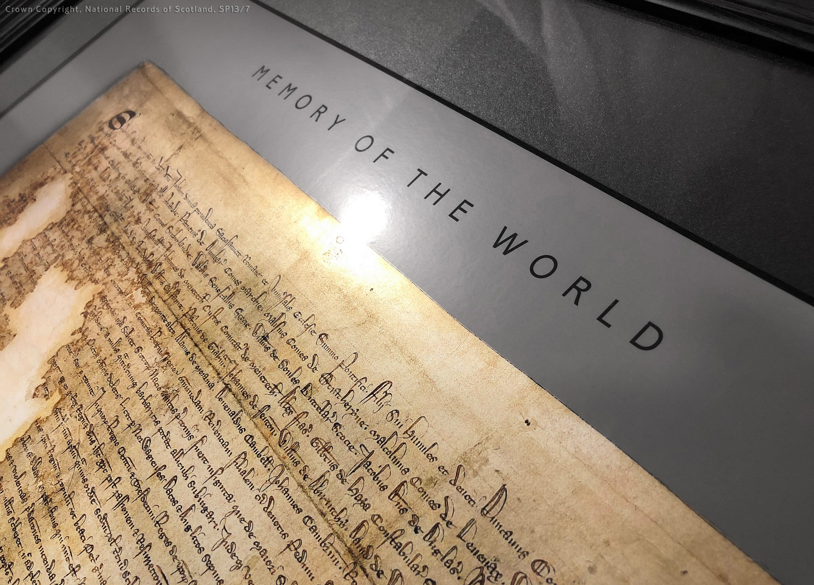 The Declaration of Arbroath Gold Limited edition metallic Silver coated prints - Pewter - LED Laser