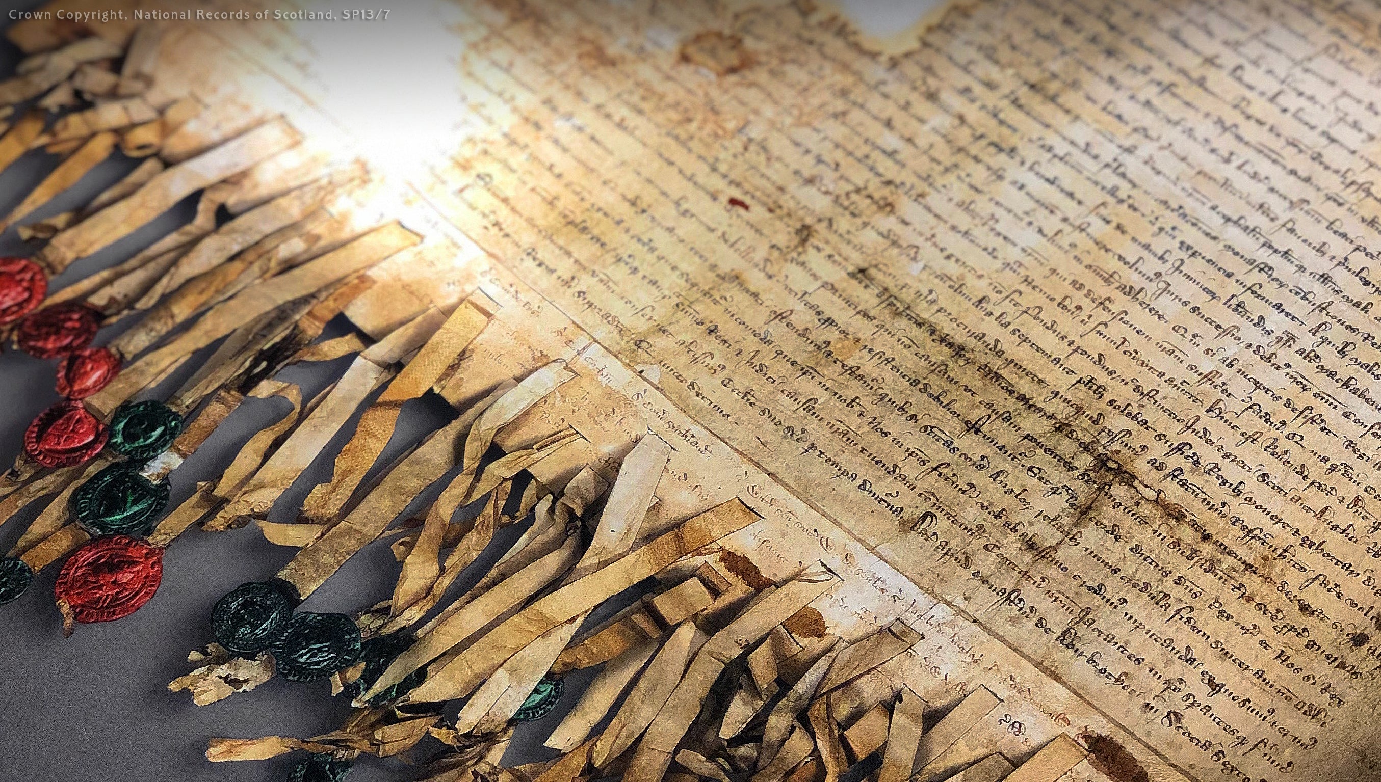 Declaration of Arbroath fine art gold metallic print editions - Created by Steven Patrick Sim, the Tartan Artisan - Pewter