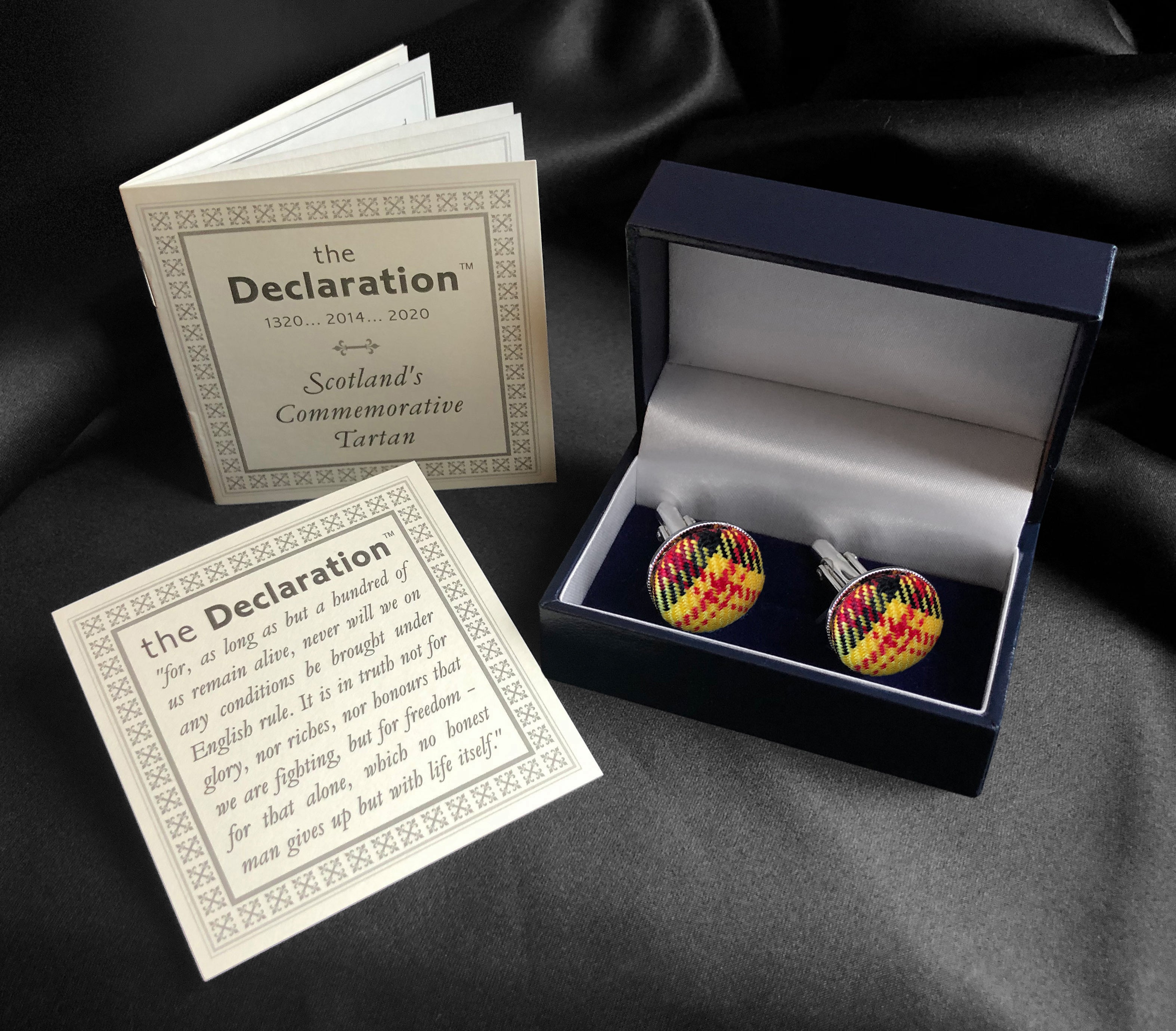 Declaration of Arbroath Lion Rampant Cufflinks