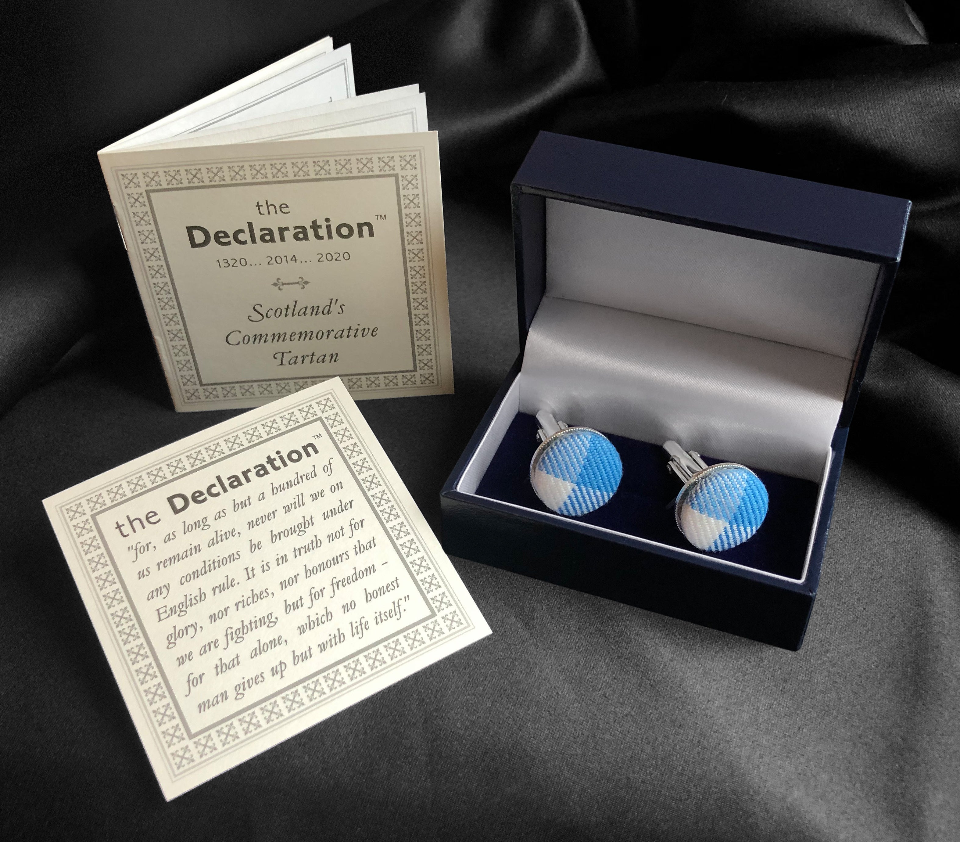 Declaration of Arbroath Saltire Cufflinks