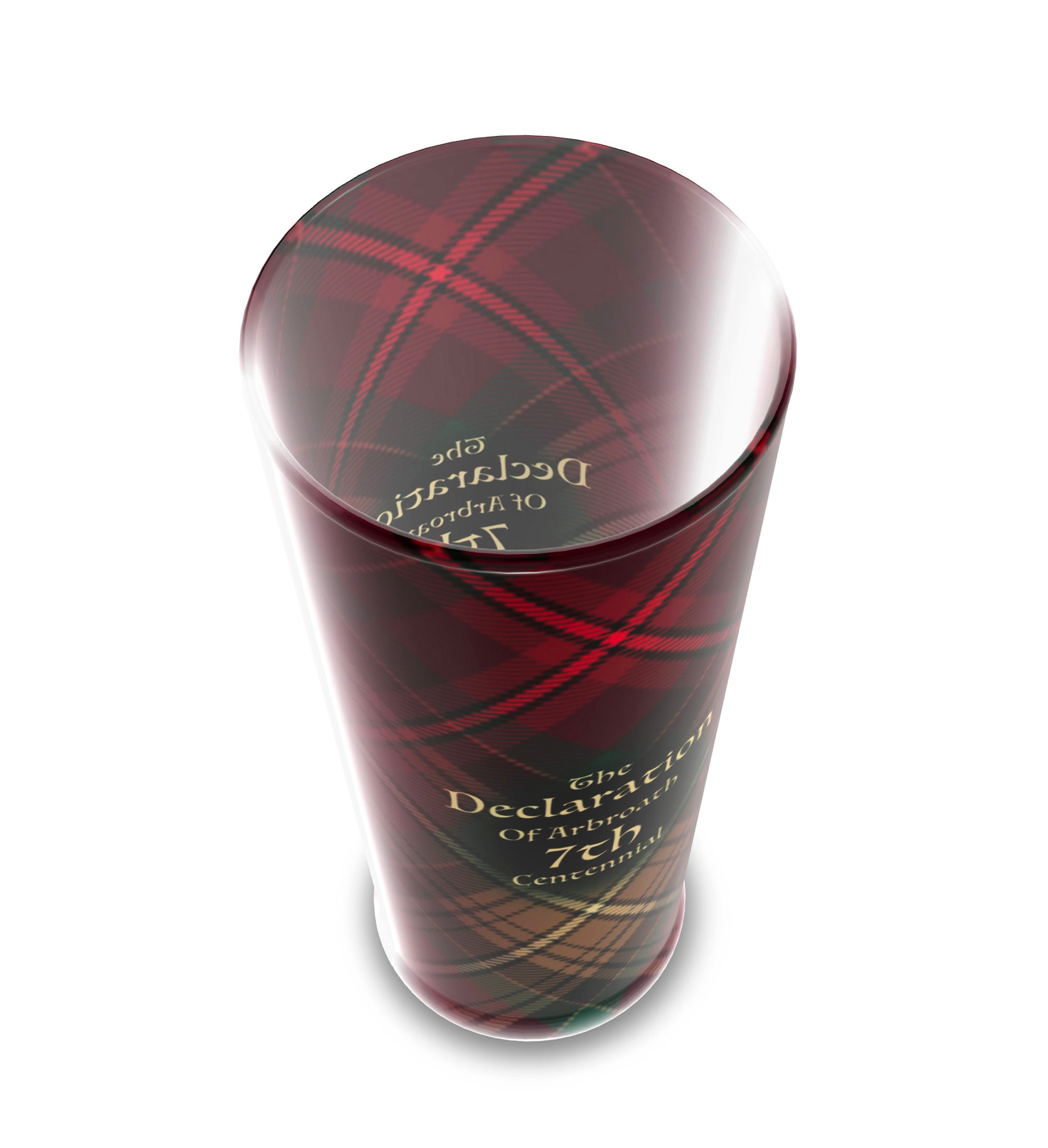 Declaration of Arbroath 7th Centennial - Frosted Beer Glass - Inspired & designed in Scotland!