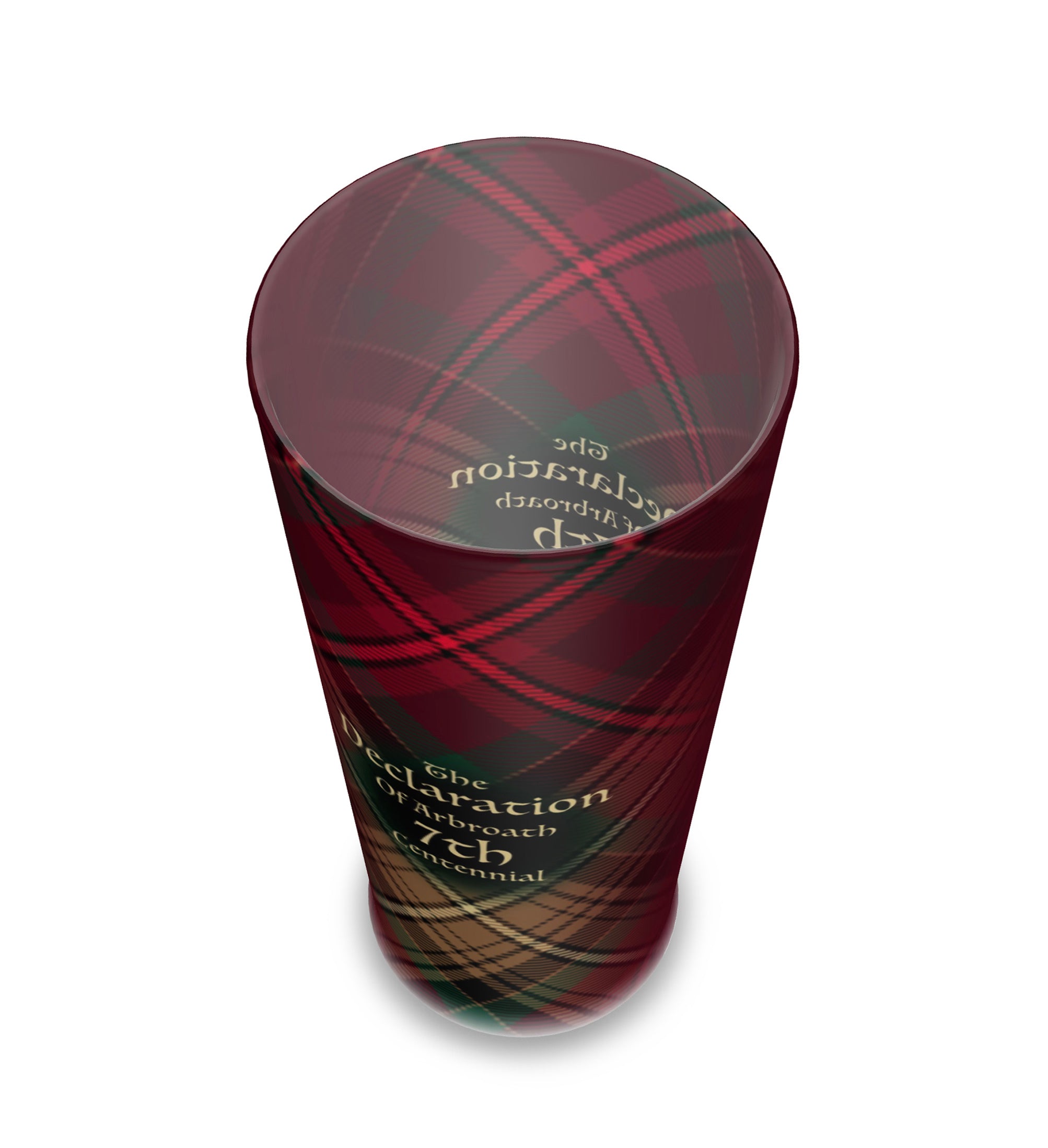 Declaration of Arbroath 7th Centennial - Frosted Beer Glass - perfect for social gatherings or parties