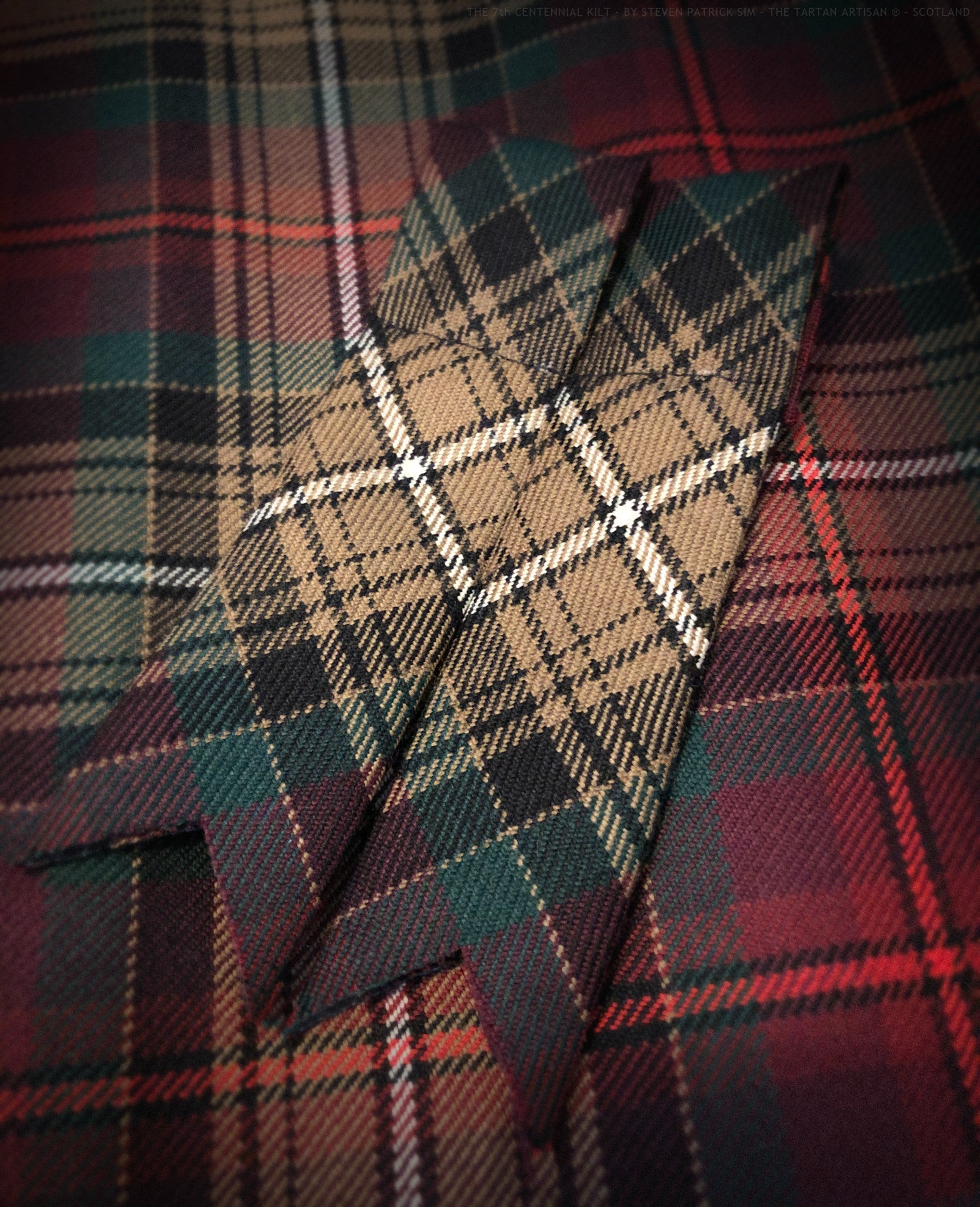 Declaration of Arbroath 7th Centennial Kilt Flashes - The Letter - Hand cut and custom made to order!