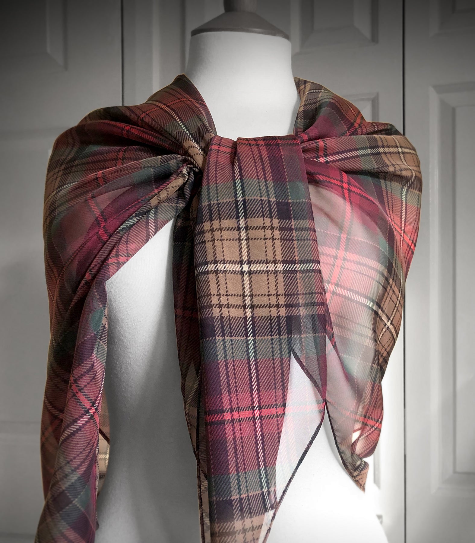 Declaration of Arbroath 7th Centennial Anniversary Tartan ~ Paris Chiffon ~ Luxury Scarf