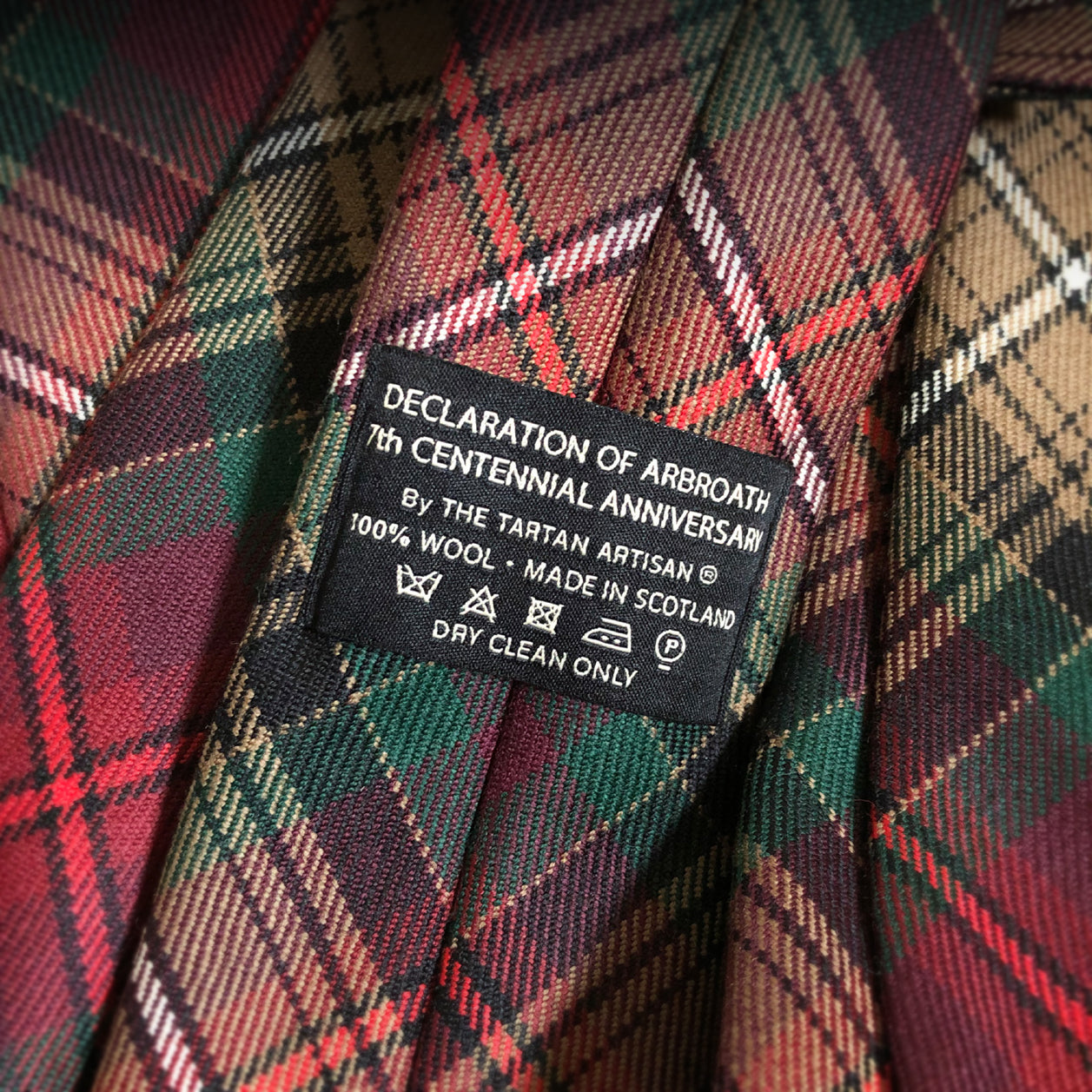 Declaration of Arbroath 7th Centennial - Tartan Tie - Numbered edition