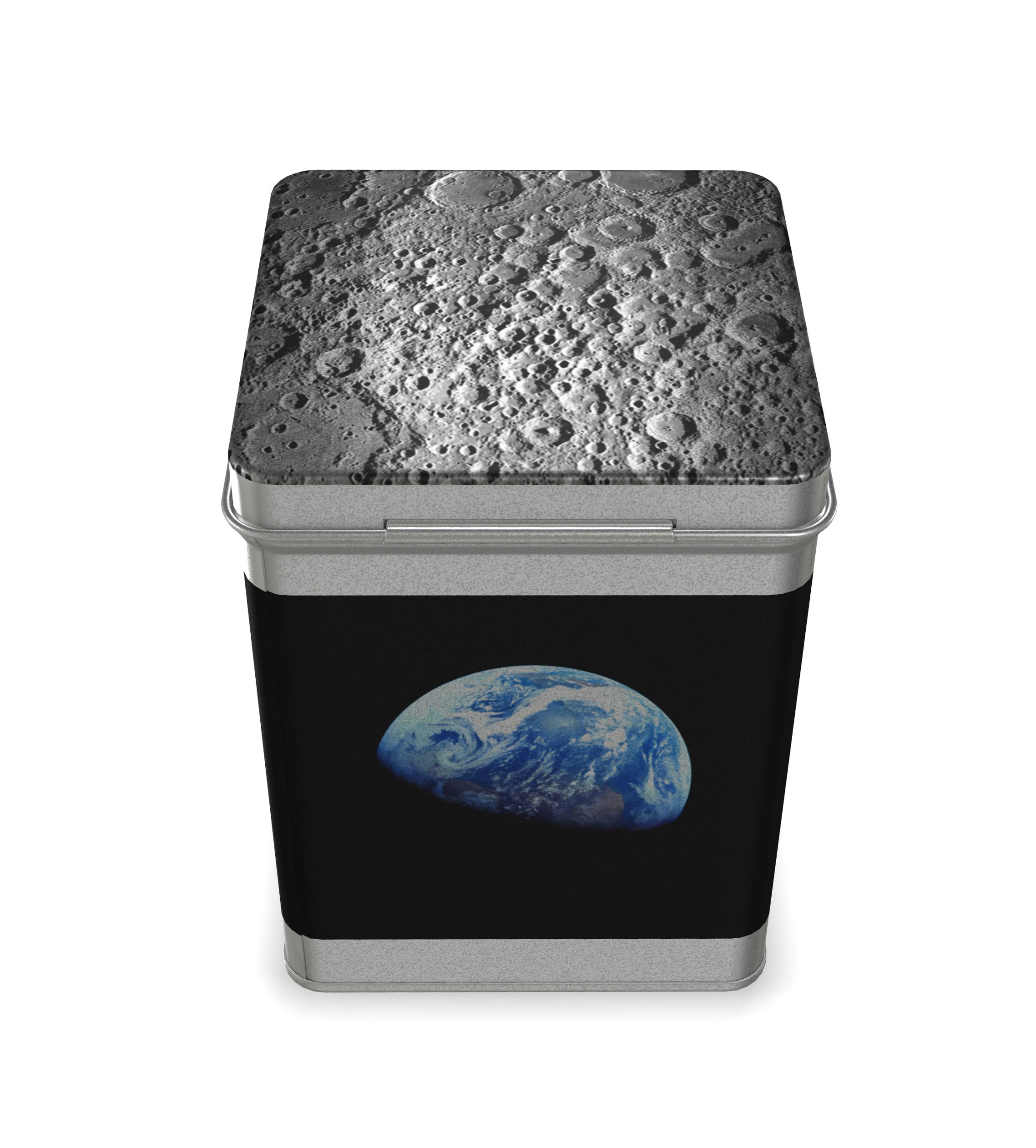 Earthrise 2.0 - Metal Tea Caddy with Craters - 6
