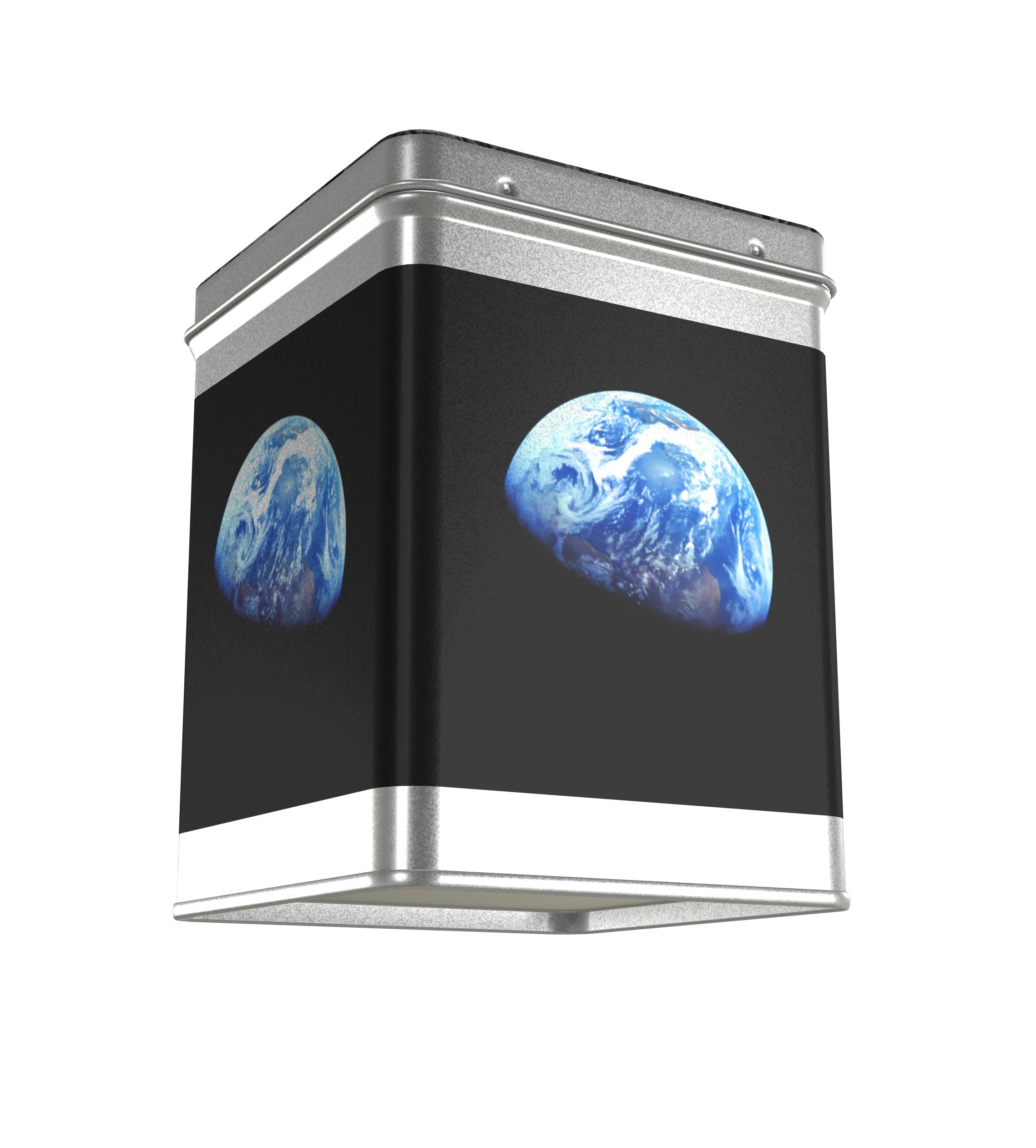 Earthrise 2.0 - Metal Tea Caddy with Craters - 2