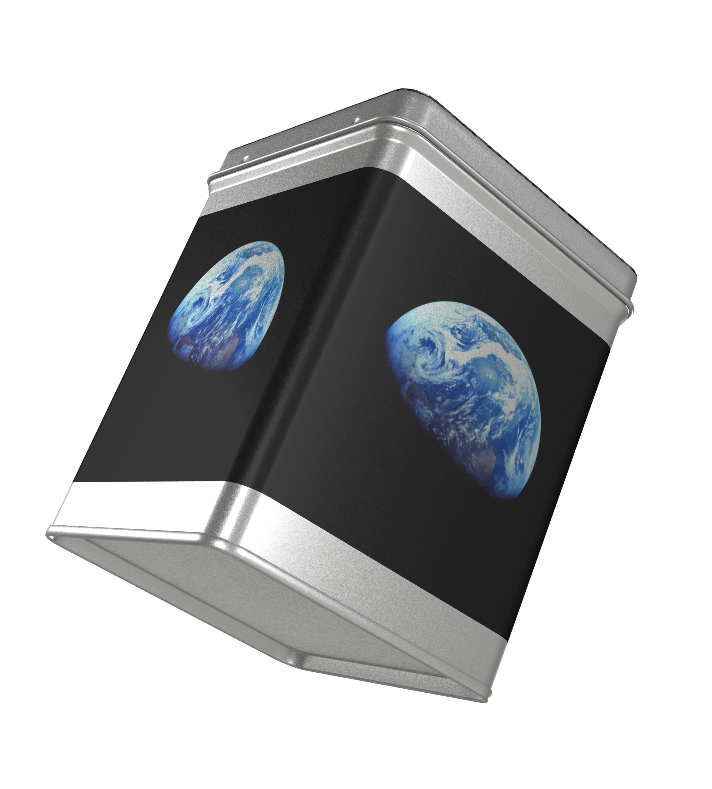 Earthrise 2.0 - Metal Tea Caddy with Craters - 5
