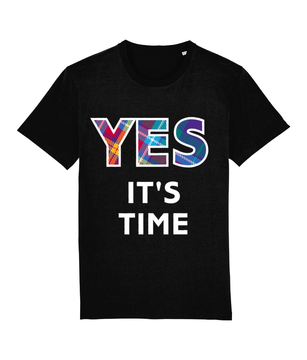 YES tartan Black T-Shirt