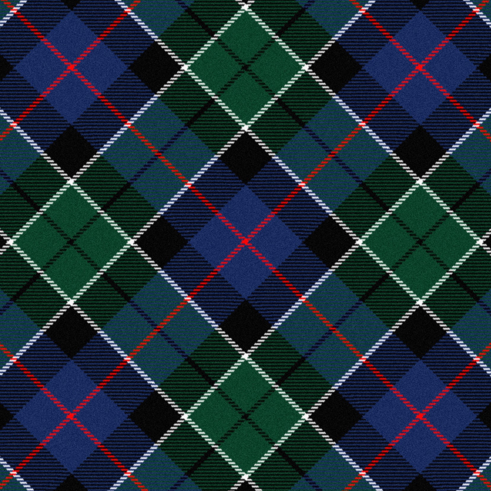 Leslie Hunting Tartan Contoured Face Mask ✓