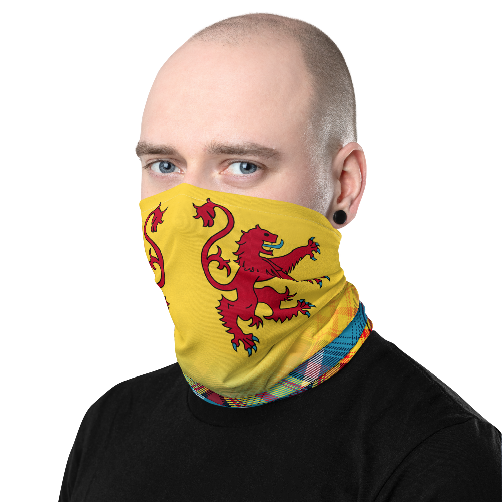 Lion Rampant Declaration of Scottish Independence tartan Neck Gaiter tubular-bandana 18